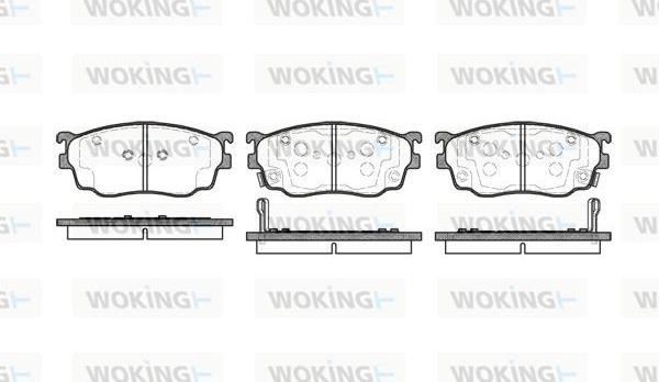 Woking P9003.02 - Brake Pad Set, disc brake autospares.lv