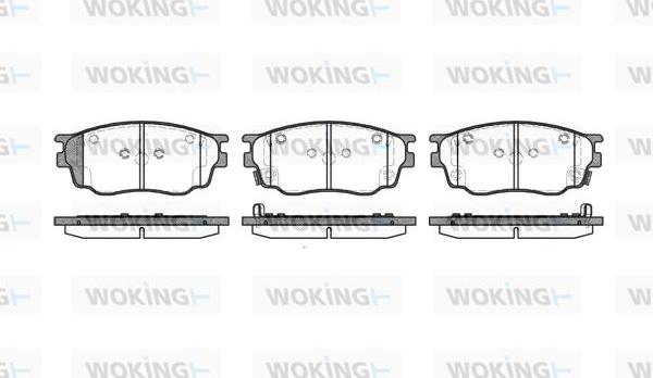 Woking P9003.22 - Brake Pad Set, disc brake autospares.lv