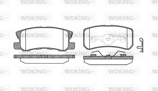 Woking P9033.02 - Brake Pad Set, disc brake autospares.lv