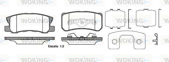 Woking P9033.22 - Brake Pad Set, disc brake autospares.lv