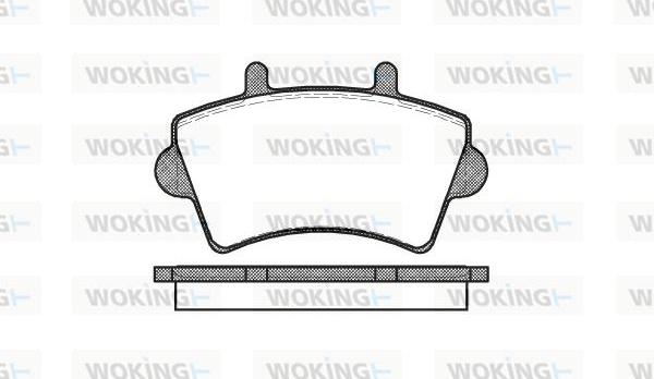 Woking P9193.00 - Brake Pad Set, disc brake autospares.lv