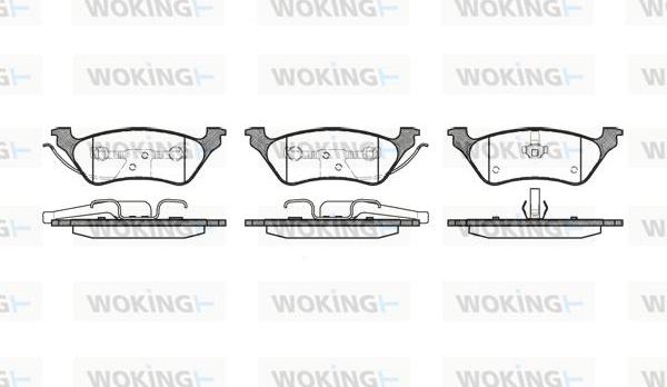 Woking P9113.00 - Brake Pad Set, disc brake autospares.lv