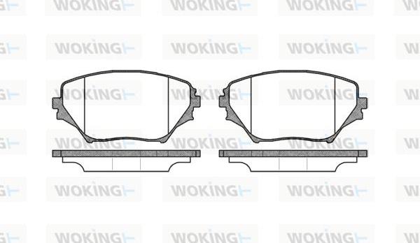 Woking P9133.00 - Brake Pad Set, disc brake autospares.lv