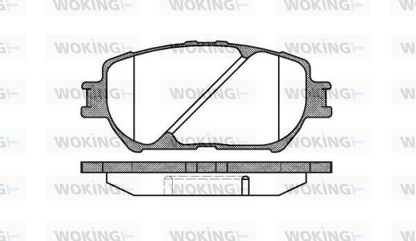 Woking P9843.00 - Brake Pad Set, disc brake autospares.lv