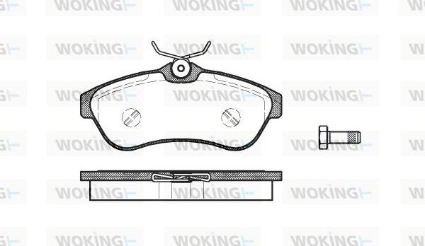 Woking P9803.00 - Brake Pad Set, disc brake autospares.lv