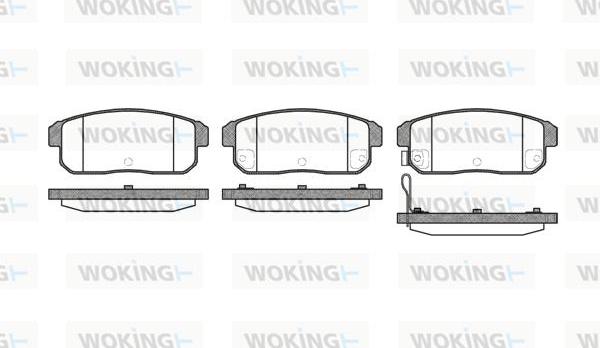 Woking P9833.11 - Brake Pad Set, disc brake autospares.lv