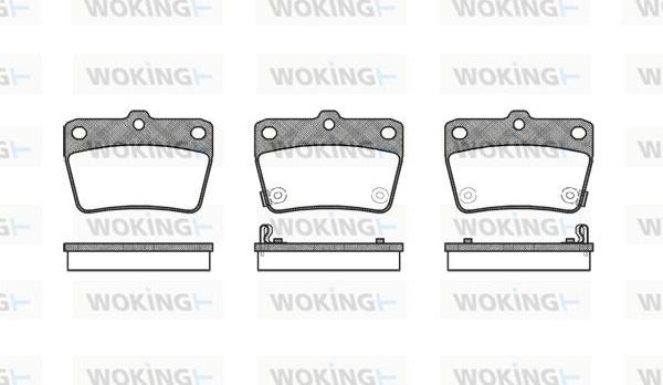 Woking P9393.02 - Brake Pad Set, disc brake autospares.lv