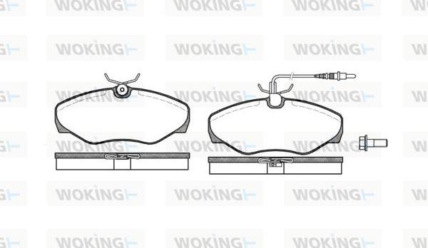 Woking P9343.01 - Brake Pad Set, disc brake autospares.lv