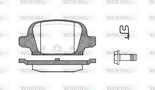 Woking P9353.02 - Brake Pad Set, disc brake autospares.lv