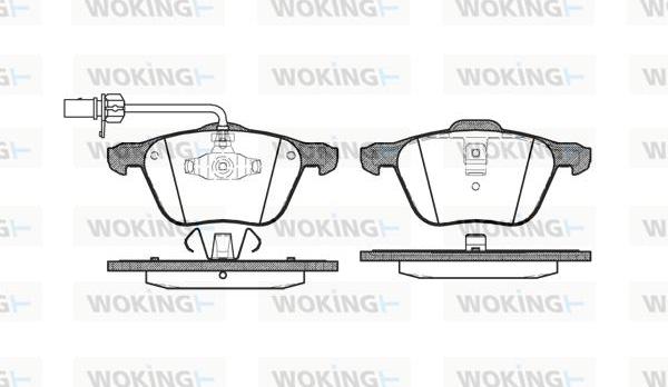 Woking P9363.02 - Brake Pad Set, disc brake autospares.lv