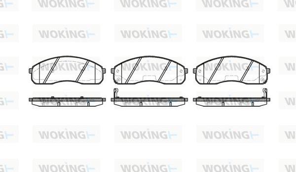 Woking P9213.02 - Brake Pad Set, disc brake autospares.lv