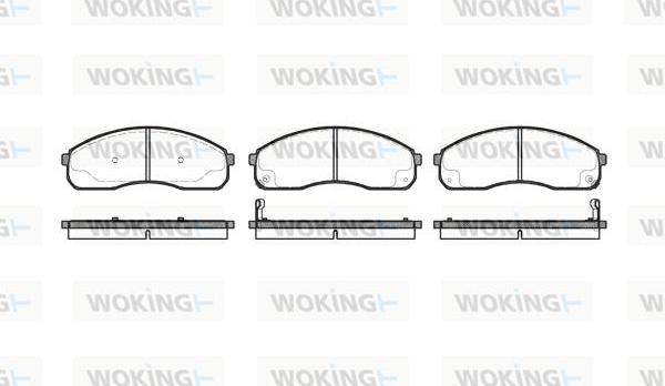 Woking P9213.12 - Brake Pad Set, disc brake autospares.lv