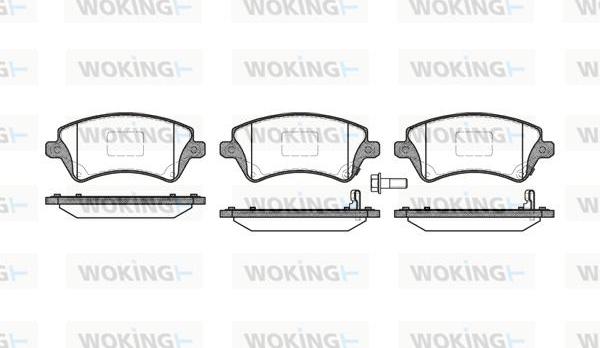 Woking P9223.12 - Brake Pad Set, disc brake autospares.lv