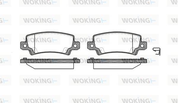 Woking P9743.02 - Brake Pad Set, disc brake autospares.lv