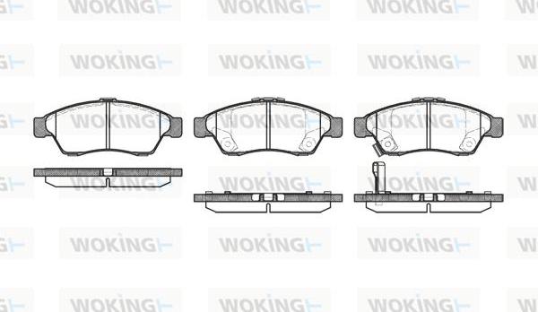 Woking P9753.01 - Brake Pad Set, disc brake autospares.lv