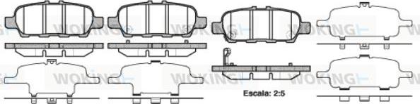 Woking P9763.41 - Brake Pad Set, disc brake autospares.lv