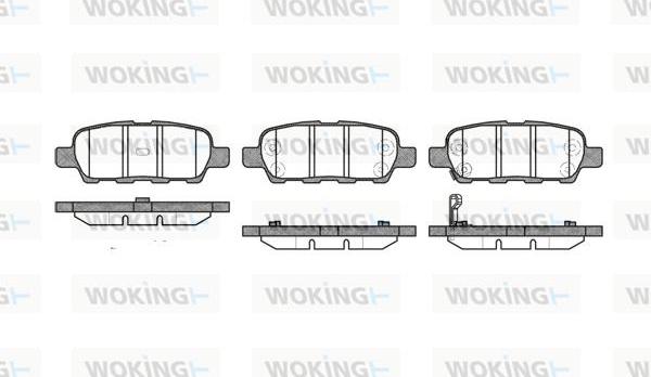 Woking P9763.01 - Brake Pad Set, disc brake autospares.lv