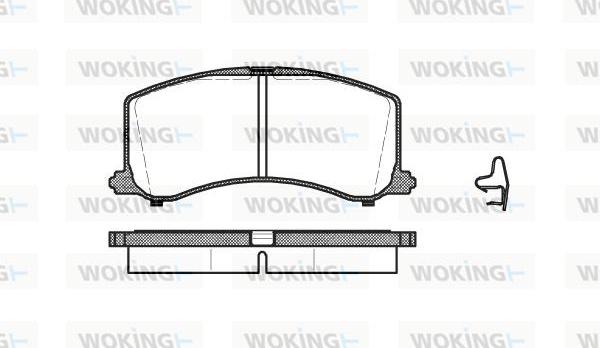 Woking P4953.02 - Brake Pad Set, disc brake autospares.lv