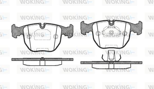 Woking P4963.00 - Brake Pad Set, disc brake autospares.lv