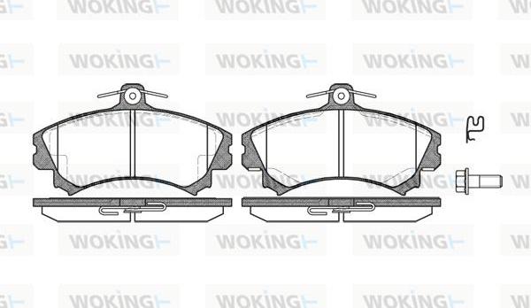 Woking P4903.02 - Brake Pad Set, disc brake autospares.lv