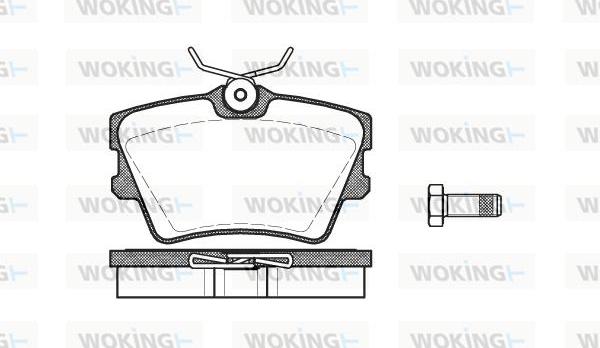 Woking P4913.00 - Brake Pad Set, disc brake autospares.lv