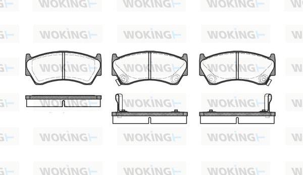 Woking P4923.02 - Brake Pad Set, disc brake autospares.lv