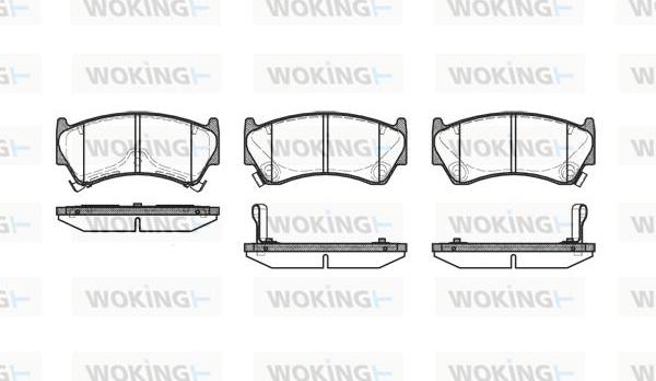 Woking P4923.12 - Brake Pad Set, disc brake autospares.lv