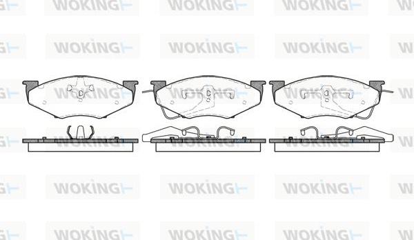 Woking P4513.00 - Brake Pad Set, disc brake autospares.lv