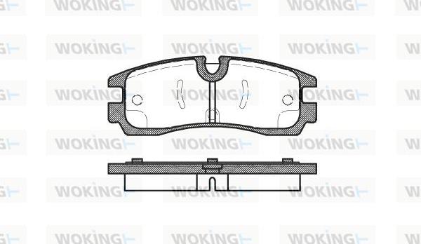 Woking P4663.30 - Brake Pad Set, disc brake autospares.lv