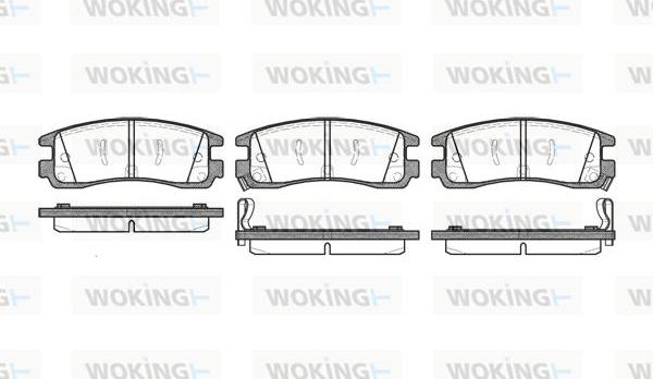 Woking P4663.22 - Brake Pad Set, disc brake autospares.lv