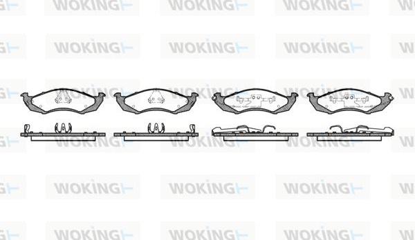 Woking P4683.02 - Brake Pad Set, disc brake autospares.lv