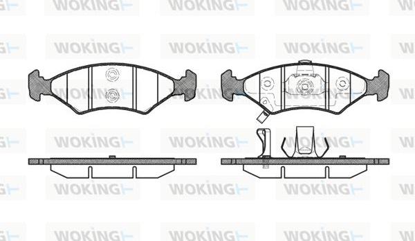 Woking P4023.22 - Brake Pad Set, disc brake autospares.lv