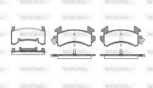 Woking P4153.00 - Brake Pad Set, disc brake autospares.lv