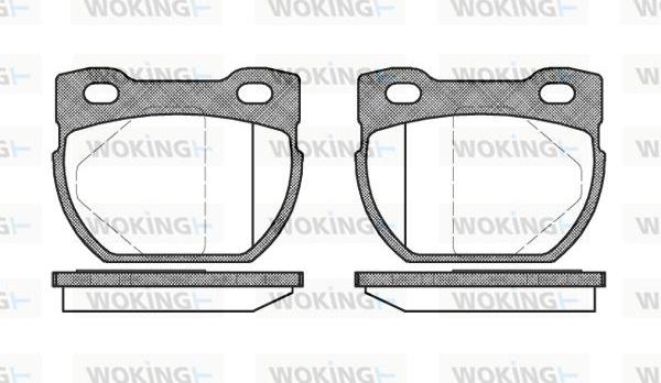 Woking P4843.00 - Brake Pad Set, disc brake autospares.lv