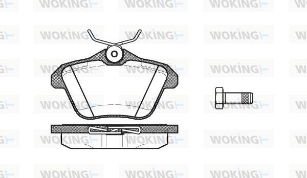 Woking P4813.10 - Brake Pad Set, disc brake autospares.lv