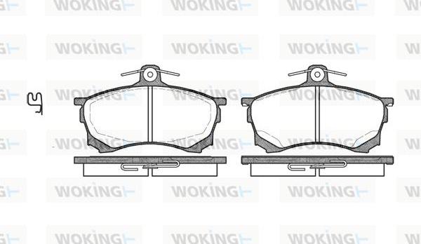 Woking P4823.00 - Brake Pad Set, disc brake autospares.lv