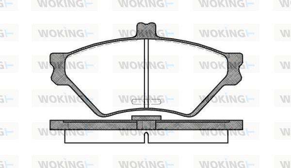 Woking P4743.00 - Brake Pad Set, disc brake autospares.lv