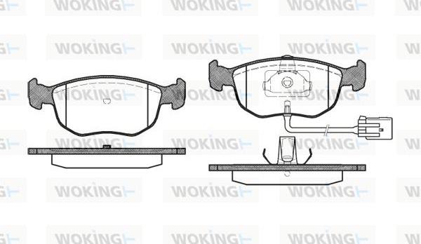 Woking P4753.02 - Brake Pad Set, disc brake autospares.lv