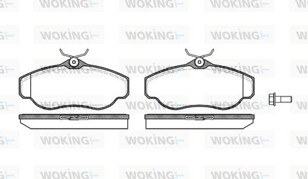 Woking P4763.00 - Brake Pad Set, disc brake autospares.lv