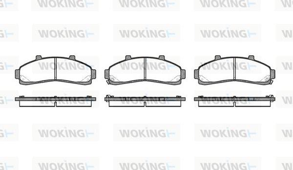 Woking P4713.02 - Brake Pad Set, disc brake autospares.lv