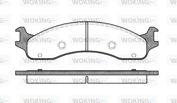 Woking P4733.00 - Brake Pad Set, disc brake autospares.lv