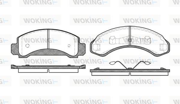 Woking P4723.00 - Brake Pad Set, disc brake autospares.lv