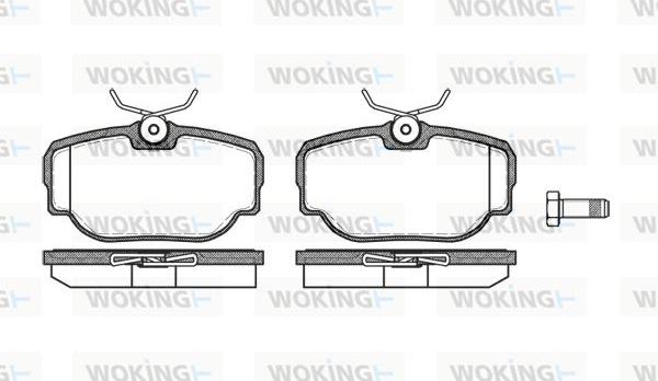 Woking P4773.00 - Brake Pad Set, disc brake autospares.lv