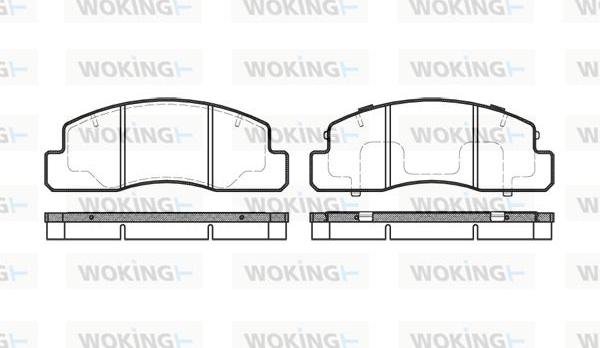 Woking P5953.00 - Brake Pad Set, disc brake autospares.lv