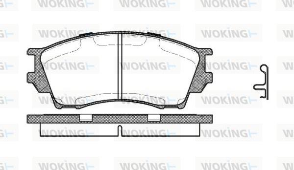 Woking P5913.00 - Brake Pad Set, disc brake autospares.lv