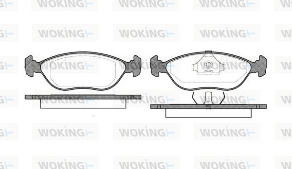Woking P5443.00 - Brake Pad Set, disc brake autospares.lv