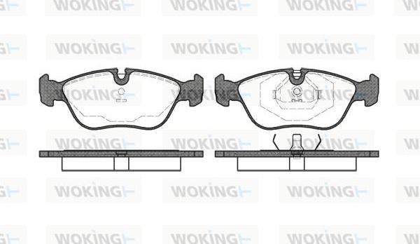Woking P5463.00 - Brake Pad Set, disc brake autospares.lv