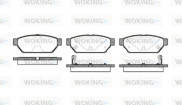 Woking P5403.02 - Brake Pad Set, disc brake autospares.lv