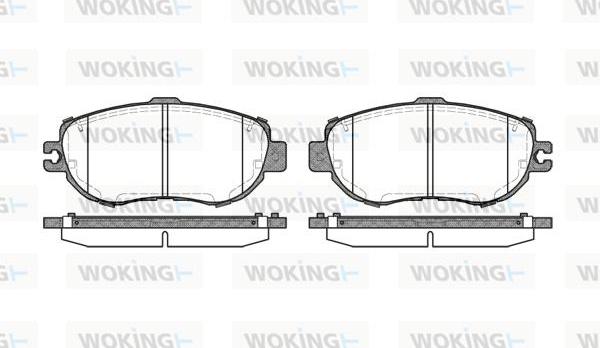 Woking P5563.00 - Brake Pad Set, disc brake autospares.lv