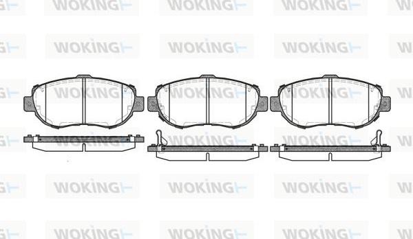 Woking P5563.02 - Brake Pad Set, disc brake autospares.lv